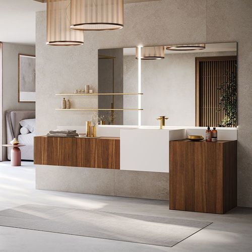 Mobile da bagno contemporaneo - CONCEPT - NOVELLINI - per uso residenziale / contract / in vetro fumè