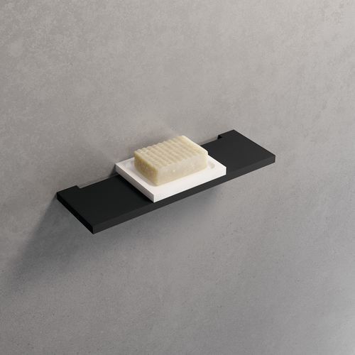Portasapone da parete - R90AKFBS01 - NOVELLINI - in metallo / per hotel / nero