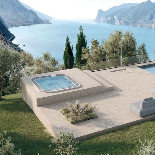 Piscina spa rettangolare - MOON - NOVELLINI - 6 posti / 7 posti / da esterno