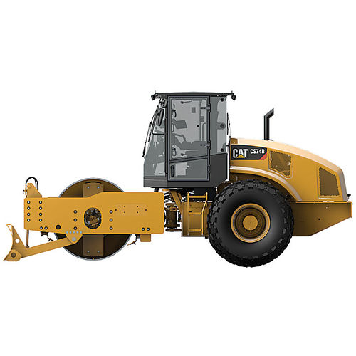 Rullo compattatore monocilindro - CS74B - CATERPILLAR - a vibrazione / di terre