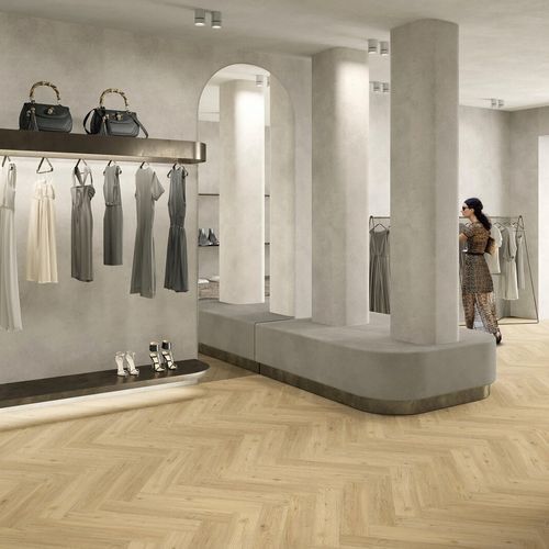 Pavimento acustico - CREATION 55 RIGID HERRINGBONE  - Gerflor - Contract Sport & Contract Flooring - in vinile / da interno / per soggiorno