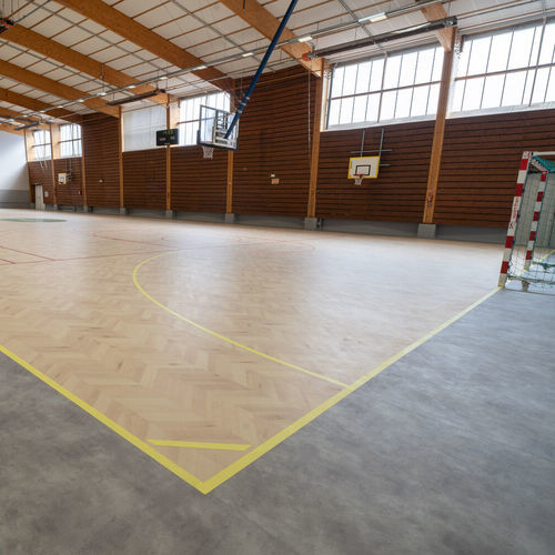 Pavimentazione sportiva da interno - TARAFLEX® EVOLUTION  - Gerflor - Contract Sport & Contract Flooring - minerale / per scuola / per attività sportiva