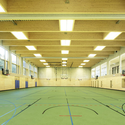 Pavimentazione sportiva da interno - SUBFLEX LINODUR SPORT  - Gerflor - Contract Sport & Contract Flooring - minerale / per sale polivalenti / 100% riciclabile