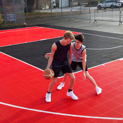 Pavimento con manutenzione minima - POWERGAME+™  - Gerflor - Contract Sport & Contract Flooring - in polipropilene / da esterno / per attività sportiva