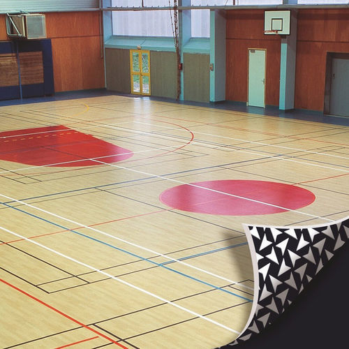 Pavimentazione sportiva da interno - TARAFLEX® ISOLSPORT  - Gerflor - Contract Sport & Contract Flooring - in polipropilene / per sale polivalenti / di lunga durata