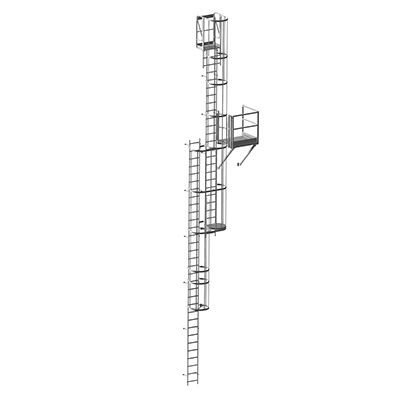 Scala con gabbia in alluminio - CENTAURE