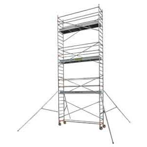 Ponteggio in legno - STXL 300 - CENTAURE - in alluminio / di grande altezza / con rotelle