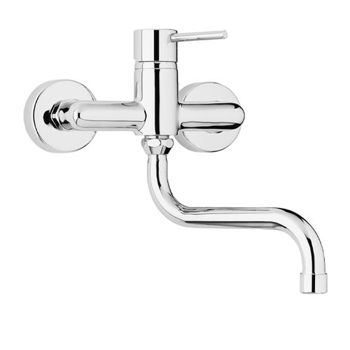 Miscelatore da parete - COX : 78..501 - Paini - in metallo cromato / da cucina / 2 fori