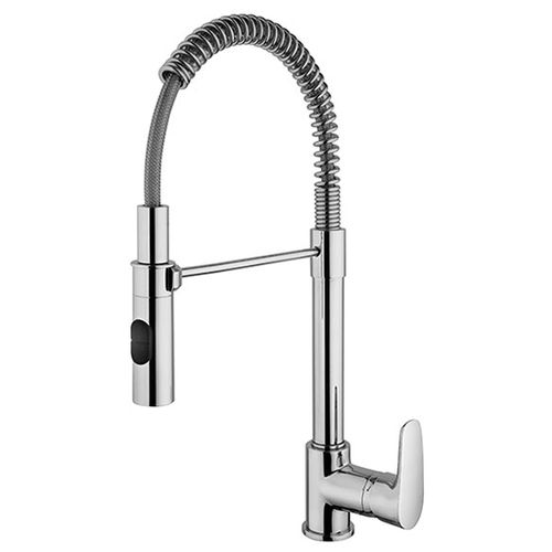 Miscelatore da appoggio - PARALLEL : 47..555 - Paini - in metallo cromato / da cucina / 1 foro