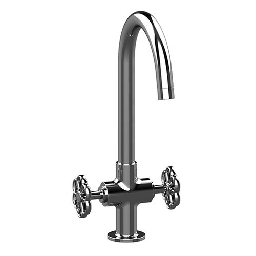 Miscelatore doppio comando da appoggio - GARAGE : 72..490 - Paini - in metallo cromato / da cucina / 1 foro