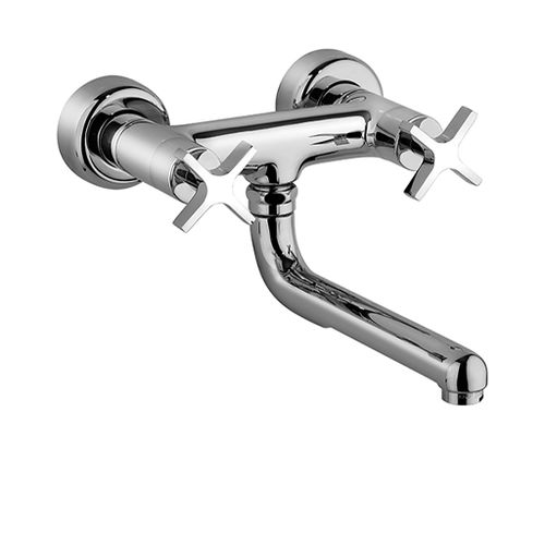 Miscelatore doppio comando da parete - LEMON : 83..501 - Paini - in metallo cromato / da cucina / 2 fori