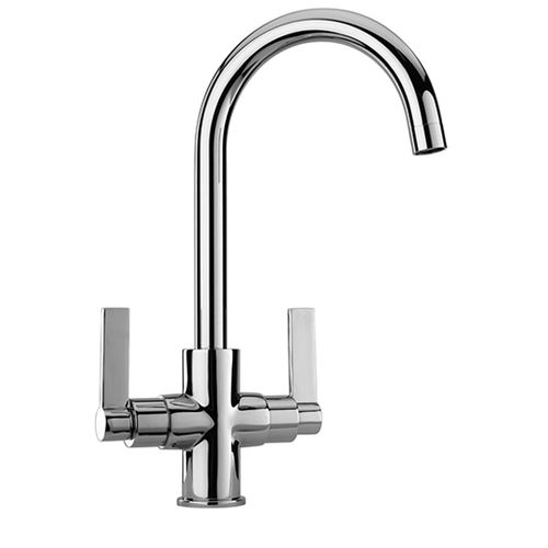 Miscelatore doppio comando da appoggio - ARENA : 92..490 - Paini - in metallo cromato / da cucina / 1 foro