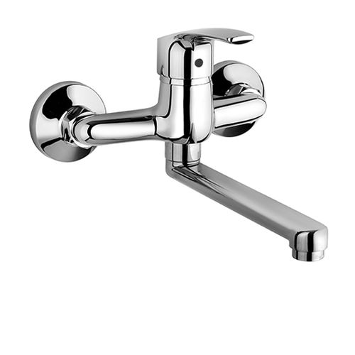 Miscelatore da parete - ATOMIX 3.0 : D1..501 - Paini - in metallo cromato / da cucina / 2 fori