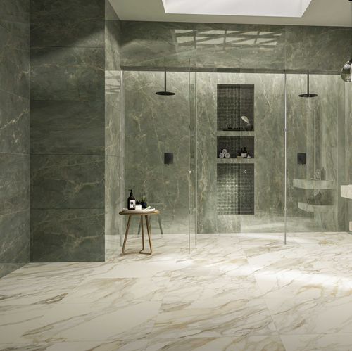 Piastrella in gres porcellanato - SAGE GREEN - CERAMICHE CAESAR - levigata / da interno / da sala