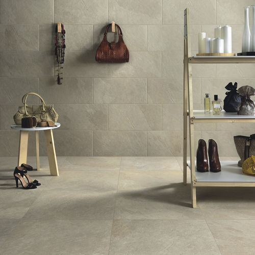 Piastrella in gres porcellanato - KHAKI - CERAMICHE CAESAR - opaca / testurizzata / da interno