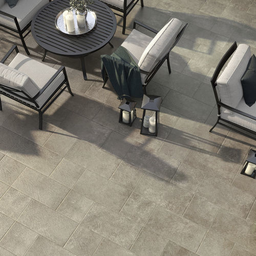 Piastrella in gres porcellanato - CERAMICHE CAESAR - opaca / a rilievo / da esterno