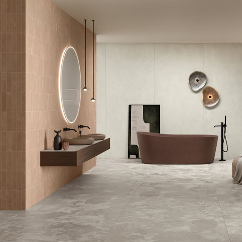 Piastrella in gres porcellanato - BLOOMSTONE SILT - CERAMICHE CAESAR - opaca / da interno / da pavimento