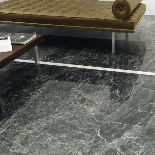 Piastrella aspetto marmo - GREY ST.LAURENT - CERAMICHE CAESAR - in gres porcellanato / levigata / opaca