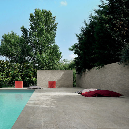 Piastrella in gres porcellanato - CERAMICHE CAESAR - finitura naturale / da interno / per bagnasciuga di piscina
