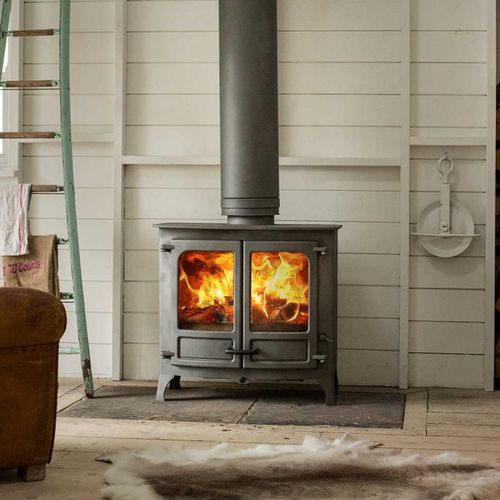 Stufa a legna - ISLAND III - CHARNWOOD - 8 kW / 10 kW...20 kW / multicombustibile