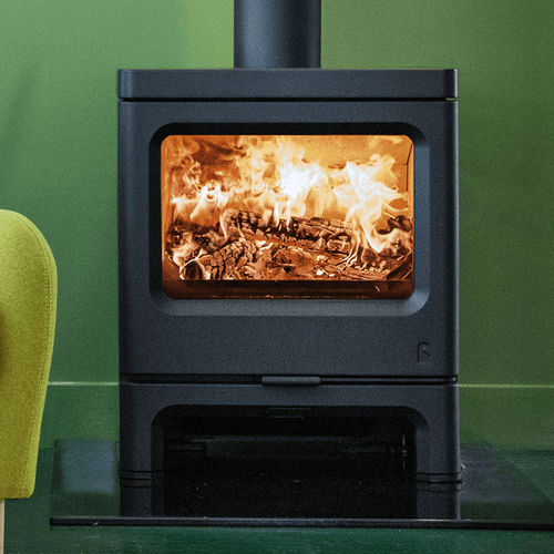 Stufa a legna - SKYE 7 - CHARNWOOD - 7 kW / a pavimento / contemporanea