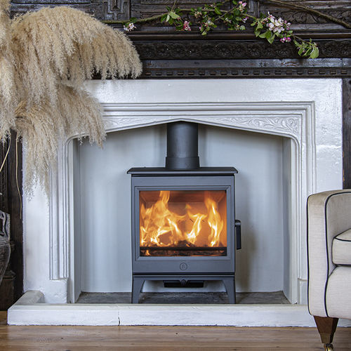 Stufa a legna - Cranmore 7 - CHARNWOOD - 7 kW / con piedi / contemporanea