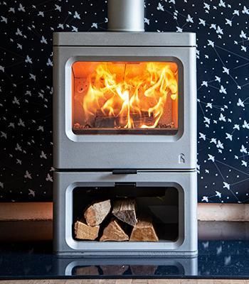 Stufa a legna - SKYE E700 INTELLIGENT - CHARNWOOD - 7.5 kW / da appoggio / contemporanea