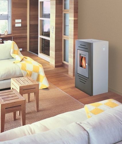 Stufa a pellets di legno - BAIKAL - BRISACH SAS - contemporanea / in metallo