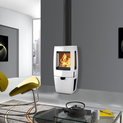 Stufa a legna - THORENS - Cheminées de Chazelles - 7 kW / a 3 facce / contemporanea