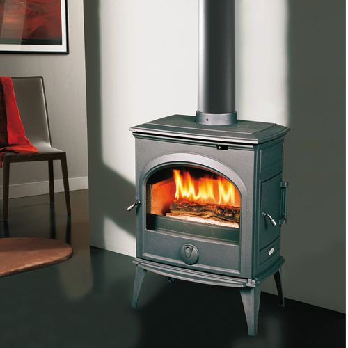 Stufa a legna - ACTUAL ANTHRACITE  - Cheminées de Chazelles - 9 kW / tradizionale / in ghisa