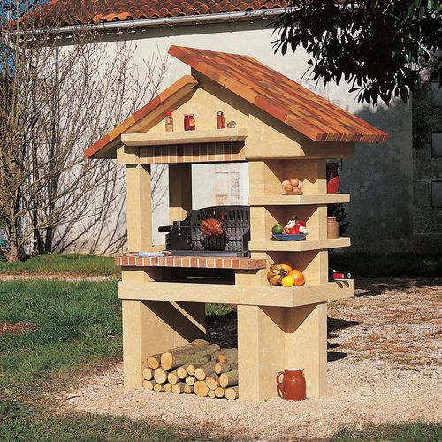Barbecue a legna - LIBOURNAIS - Cheminées de Chazelles - fisso / in pietra