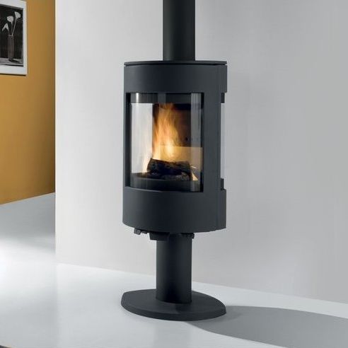 Stufa a legna - EQUINOXE  - Cheminées de Chazelles - 8 kW / centrale / contemporanea