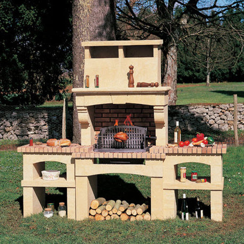 Barbecue a legna - VOUGEOT - Cheminées de Chazelles - fisso / in pietra