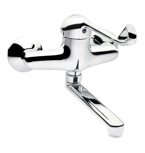 Miscelatore per lavabo - 75723 - PRESTO - da parete / in ottone cromato / da interno