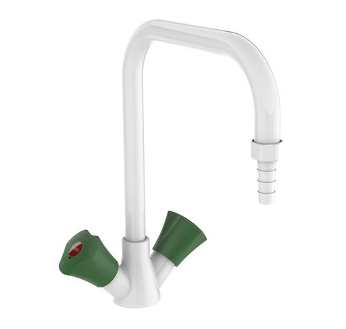 Miscelatore doppio comando per lavabo - Mélangeur monotrou à deux robinets sur table : 76794 - PRESTO - da appoggio / in Rilsan® / da interno