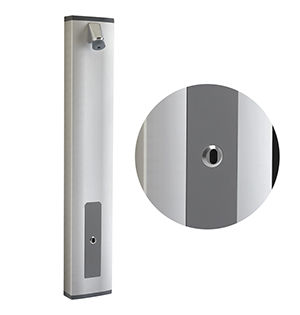 Colonna doccia elettronica - PRESTOTEM 2 - PRESTO - in alluminio / da parete / contemporanea