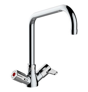 Miscelatore doppio comando da appoggio - 70802 - PRESTO - in metallo / da interno / 1 foro