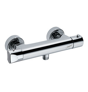 Miscelatore da doccia - 75639 - PRESTO - da parete / termostatico / in ottone cromato