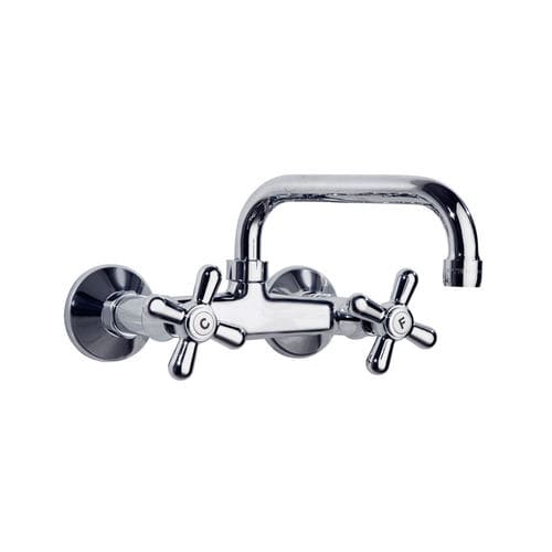 Miscelatore doppio comando da parete - 3117C - RAMON SOLER - in ottone cromato / in nichel / da cucina