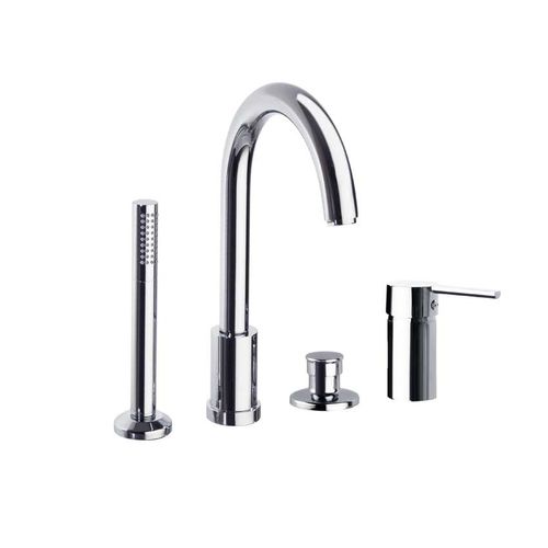 Miscelatore per vasca - 333302M - RAMON SOLER - da appoggio / in ottone cromato / da bagno