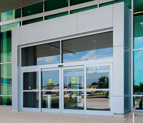 Sistema scorrevole in alluminio - SL500 EcoDoor - ASSA ABLOY Entrance Systems - per porta in vetro / corridori a scomparsa / contract