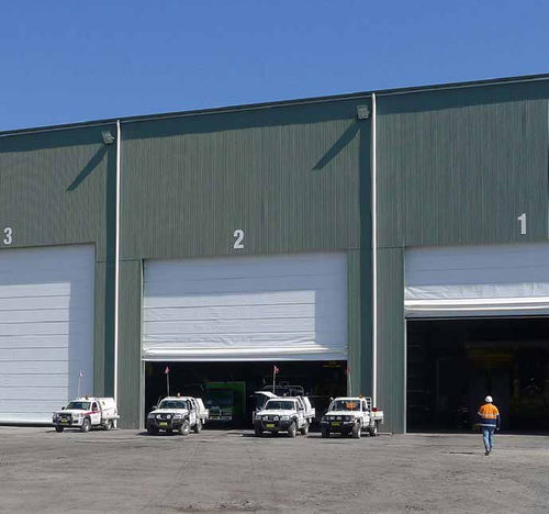 Porta industriale avvolgibile - Megadoor VL31-series - ASSA ABLOY Entrance Systems - in acciaio / in tessuto / automatica