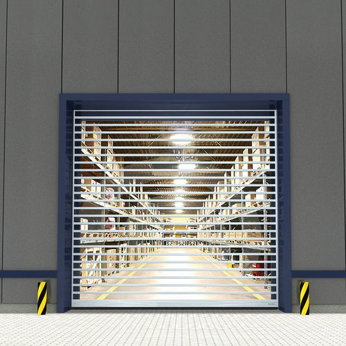 Porta industriale avvolgibile - RR3000-Series - ASSA ABLOY Entrance Systems - in alluminio lucido / automatica / di sicurezza