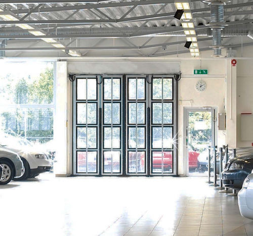 Porta industriale a libro - FD2050F - ASSA ABLOY Entrance Systems - in alluminio / in vetro / in acrilico