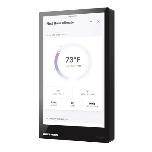 Touch screen per sistema domotico - TSW-570PR-B - CRESTRON - a muro / personalizzabile / con display digitale