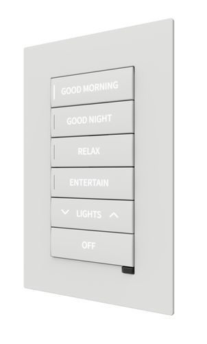 Tastiera di controllo per tenda avvolgibile - CM2-KPFCN - CRESTRON - per lampadario / per installazione multimediale / per tapparella