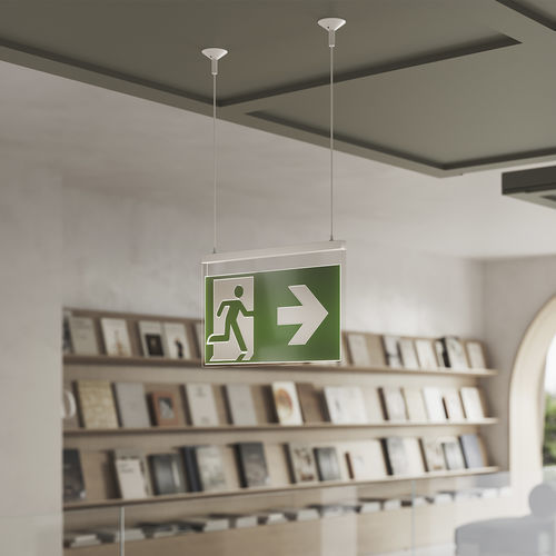 Illuminazione di emergenza da soffitto - VIR - Daisalux - quadrata / LED / in metacrilato