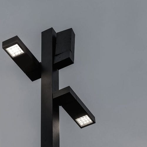 Lampione urbano - POLESANO HEAD - DELTA LIGHT - da giardino / contemporaneo / in alluminio