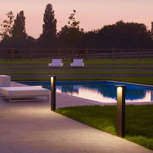 Lampioncino da giardino - OBLIX - DELTA LIGHT - contemporaneo / in alluminio / LED