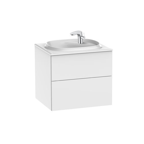 Mobile lavabo sospeso - BEYOND - ROCA - in ceramica / in agglomerato / contemporaneo